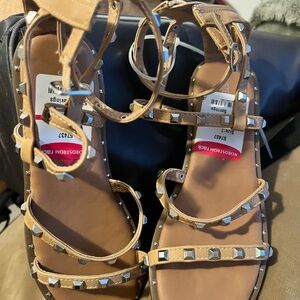 Studded Tan Sandals kids